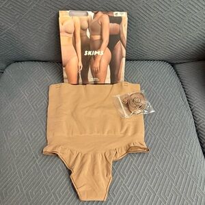 Brand New SKIMS Core Control Solutionwear High Waist Thong Sienna Size XL